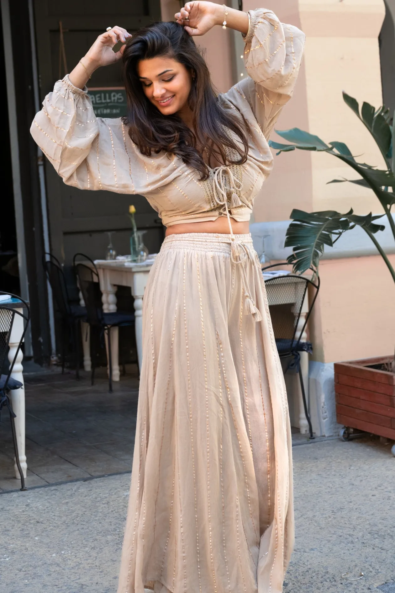 Crop Top Emika Light Taupe