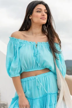 Crop Top Gypsy Aqua