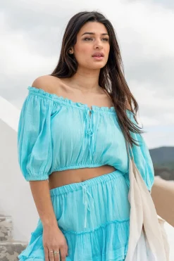 Crop Top Gypsy Aqua