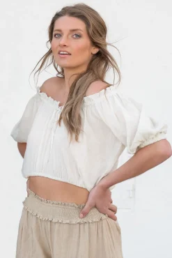 Crop Top Gypsy Elfenbein