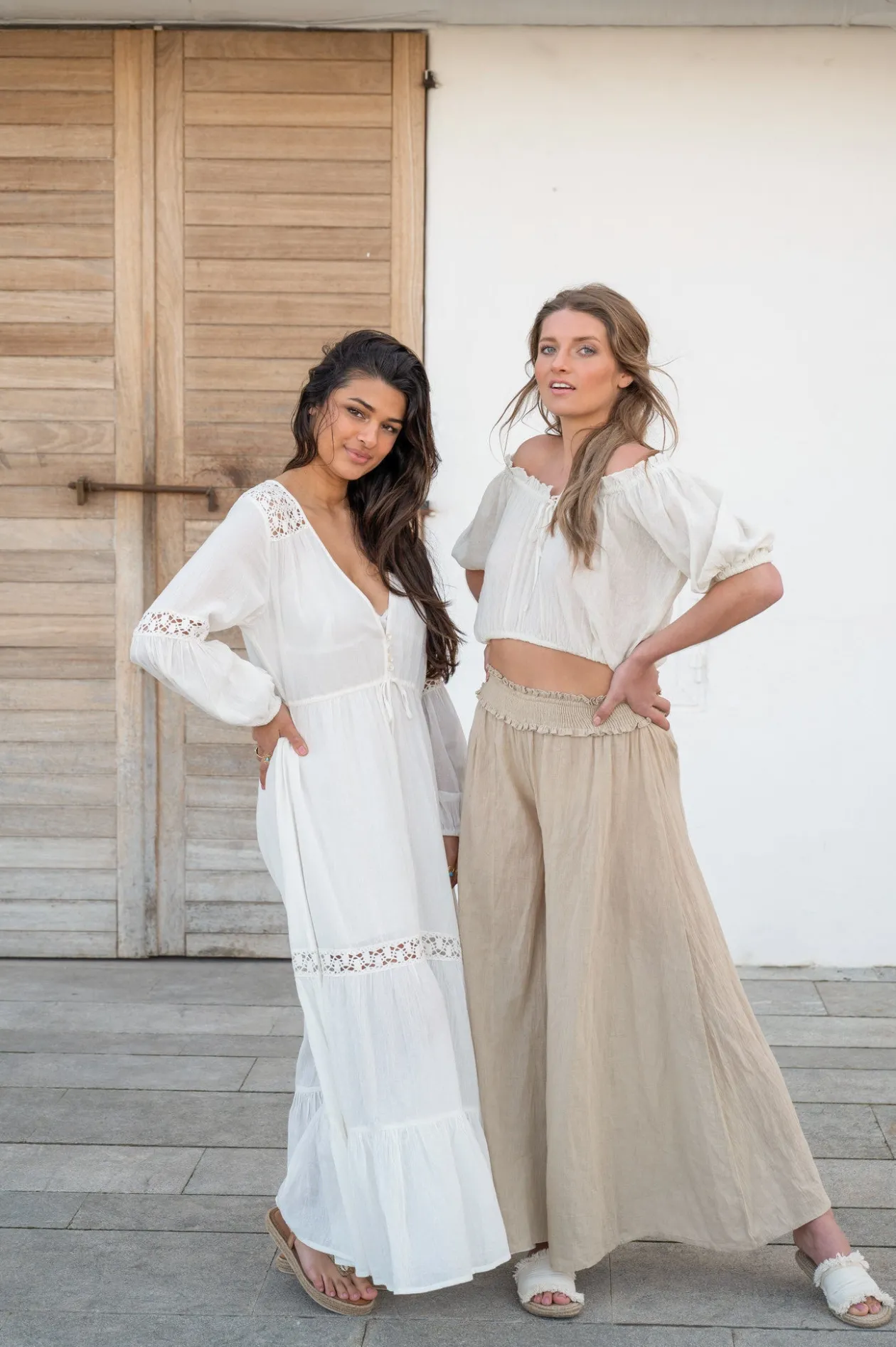 Crop Top Gypsy Elfenbein