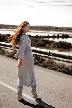 Elin Strickkleid Grau