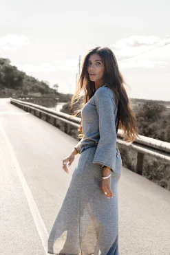 Elin Strickkleid Grau