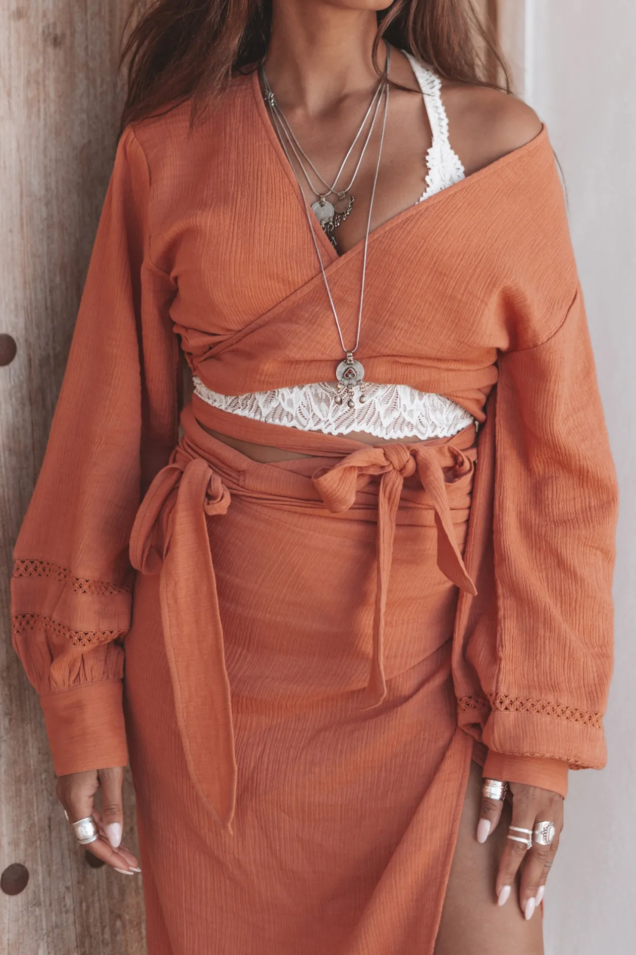 Evelin Wrap Top Terra