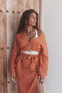 Evelin Wrap Top Terra