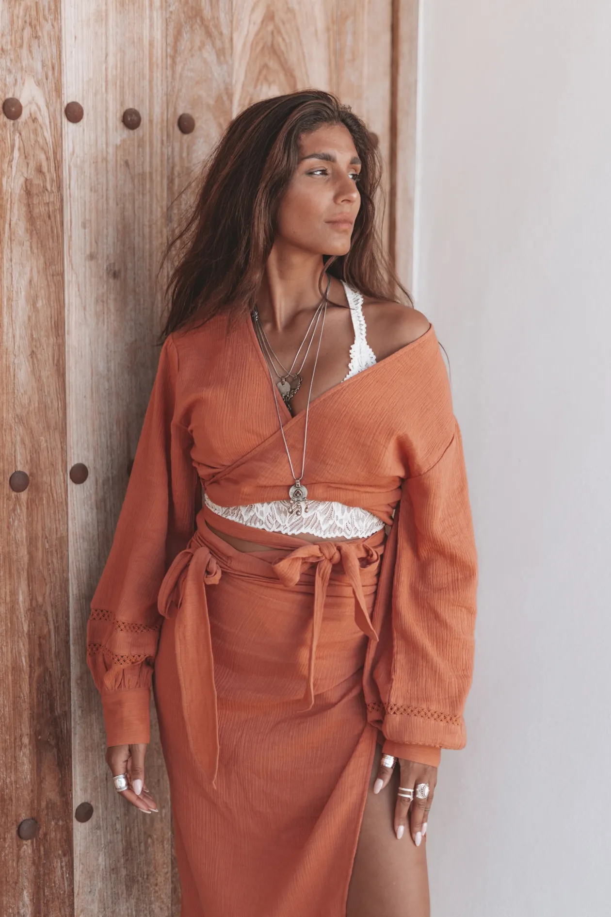 Evelin Wrap Top Terra