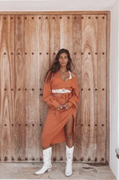 Evelin Wrap Top Terra