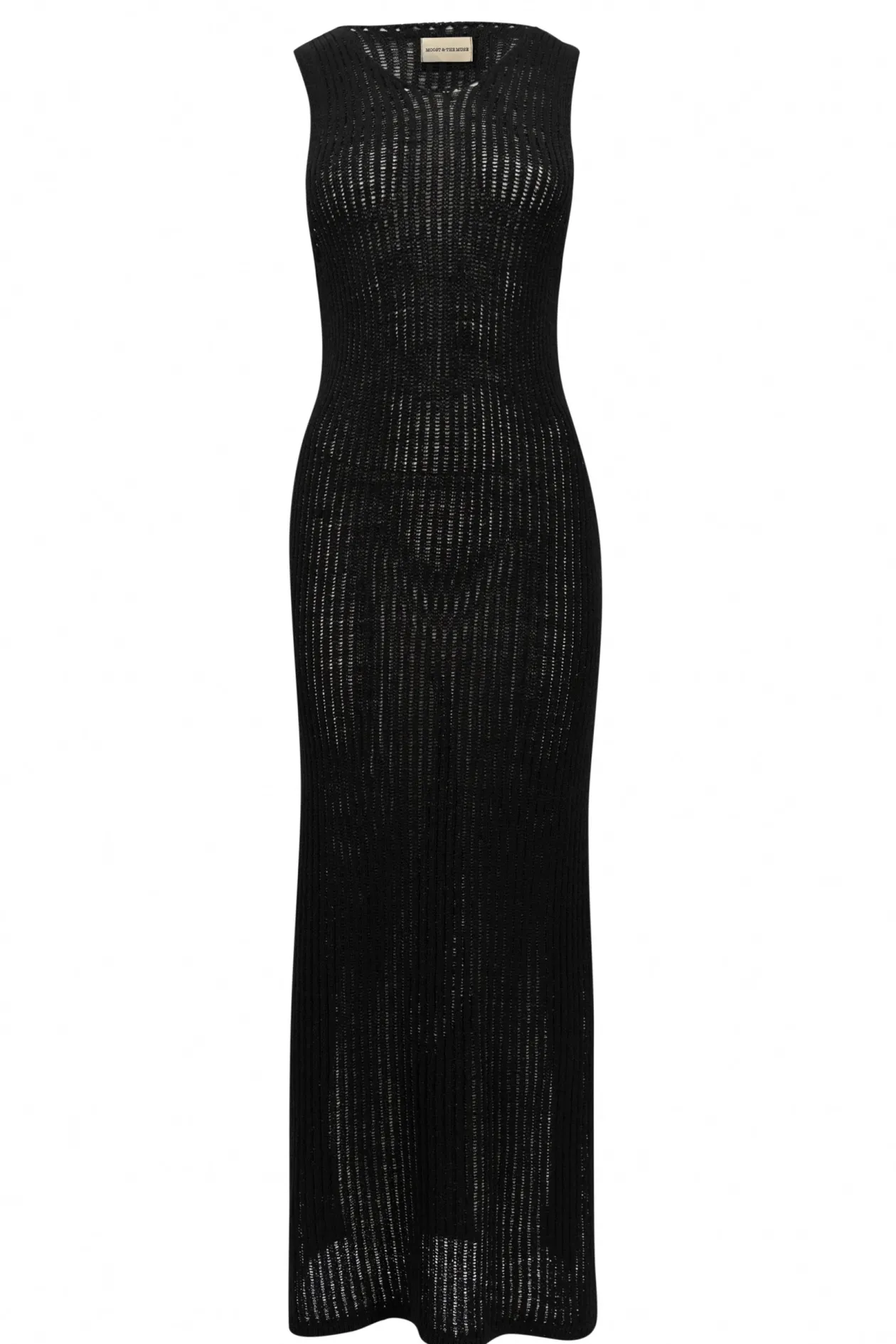 Felin Ajour Strickkleid Schwarz