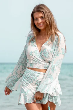 Flair Top Adella Aqua