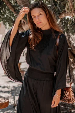 Flair Top Loua Schwarz