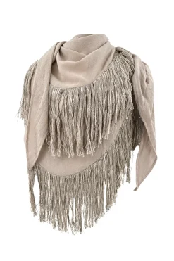 Fransenschal Flecos Dark Sand