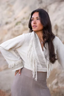 Fransentop Esthetica Ecru