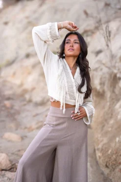 Fransentop Esthetica Ecru