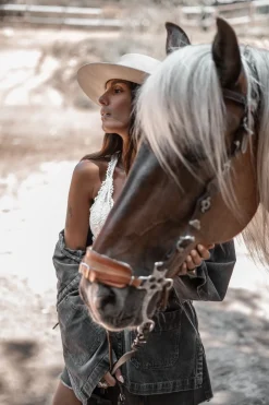 Gael Denim Jacke Stone Grey