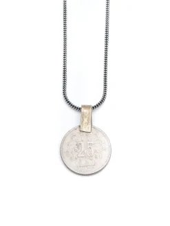 Große Münz-Halskette - 80cm