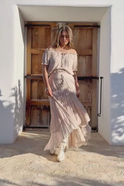 Gypsy Skirt Charlota Light Taupe