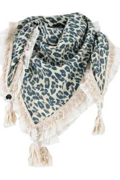 Halstuch Ana Leopard Schwarz