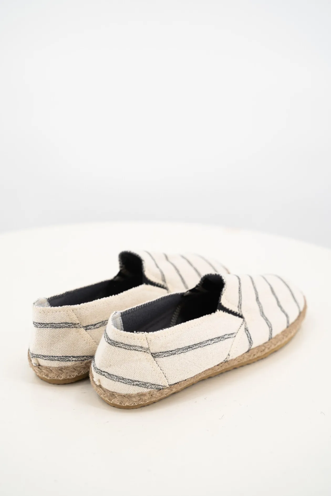 Herren Espadrilles Andres Streifen Schwarz