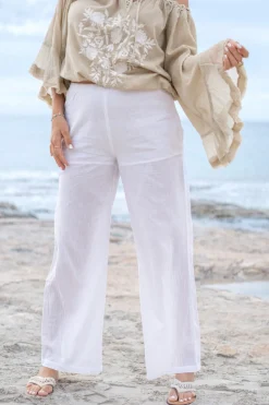 Hose Agar Bordado Weiß