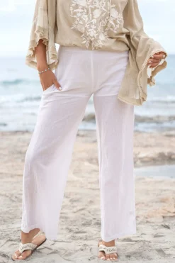 Hose Agar Bordado Weiß