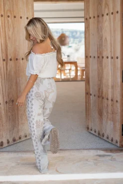 Hose Brisa Blume Elfenbein