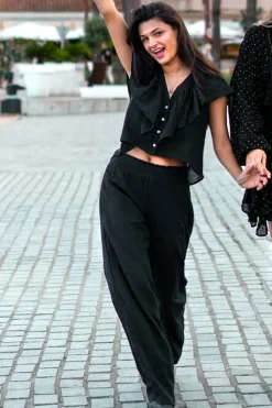 Hose Sparkle Schwarz