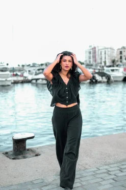 Hose Sparkle Schwarz