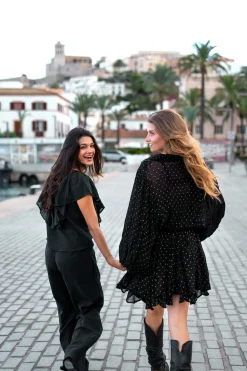 Hose Sparkle Schwarz