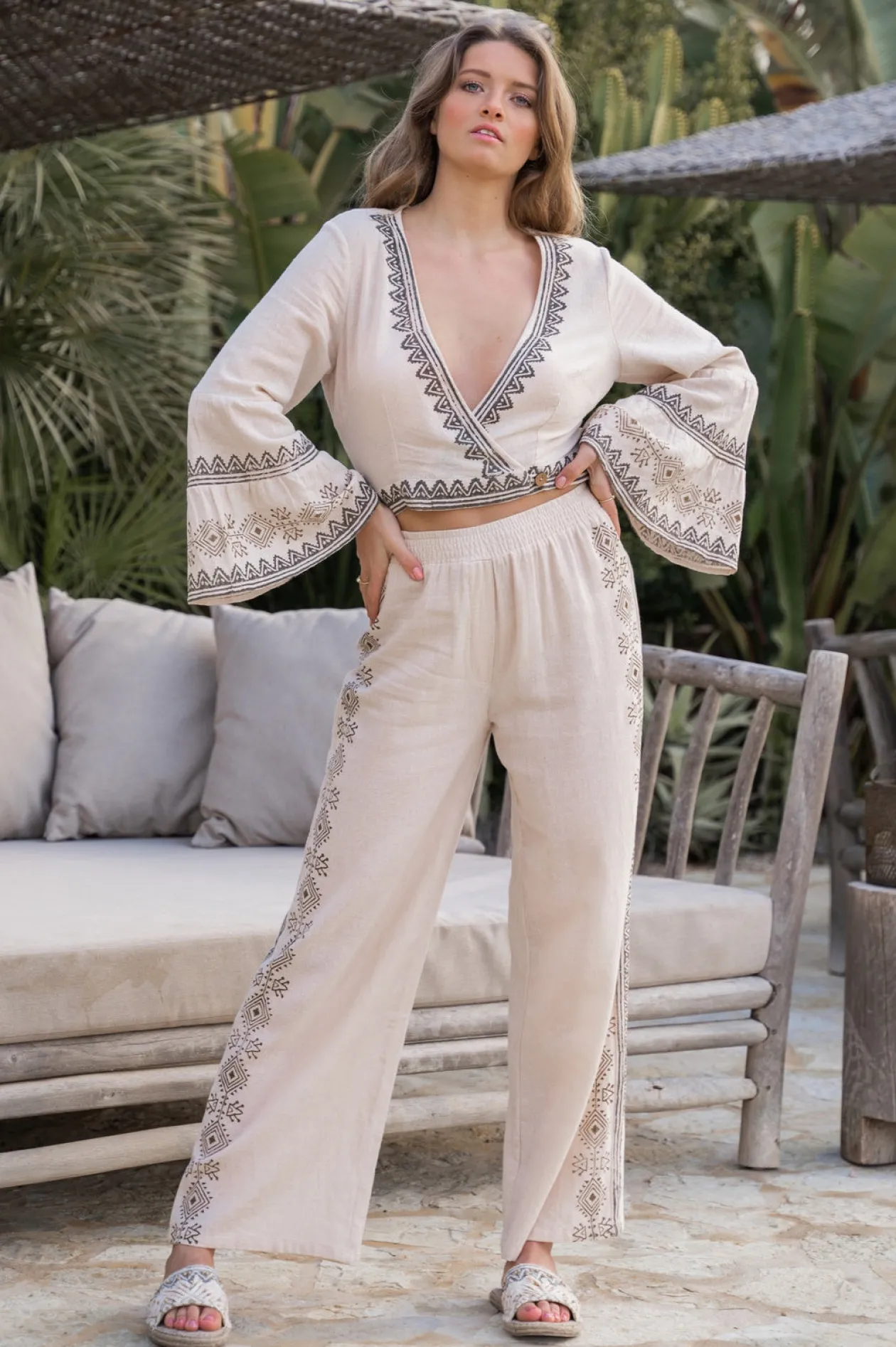 Hose Tonia Resort Elfenbein