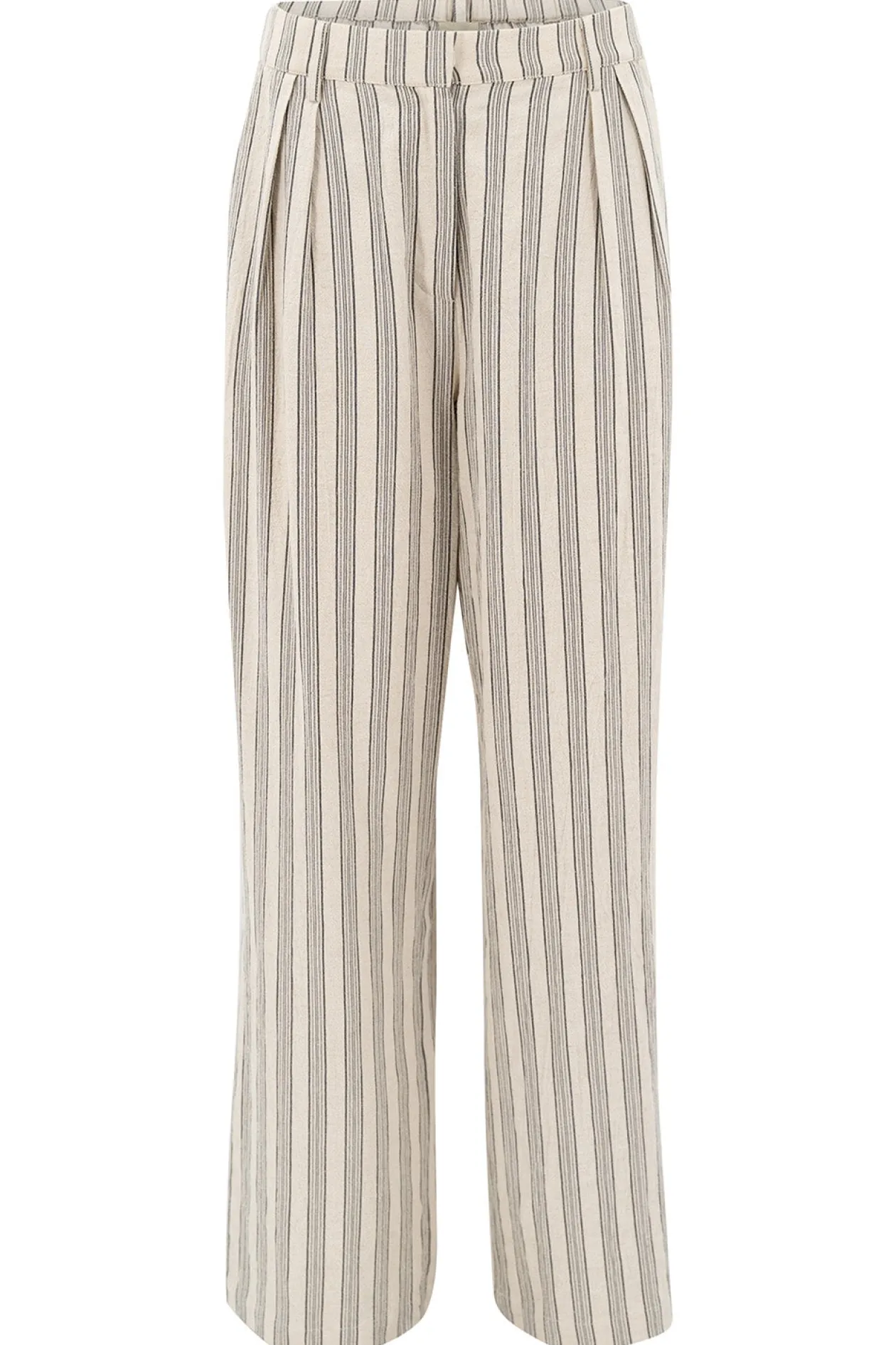 Ivy Gestreifte Hose Gestreift Beige/Schwarz
