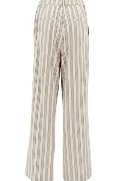 Ivy Gestreifte Hose Gestreift Beige/Schwarz