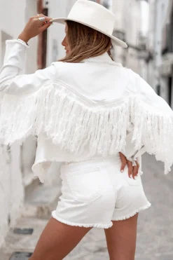 Jacke Blanca Fransen Off White