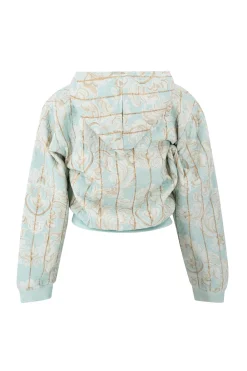 Jacke Nyra Barock Blassblau Druck