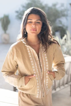 Jacke Nyra Riqueza Light Taupe