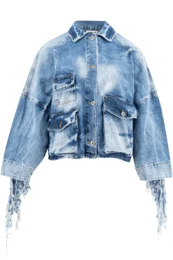 Jacke Savannah Fransen Blau