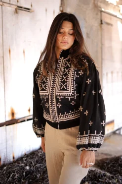 Jacke Sonrisa Schwarz