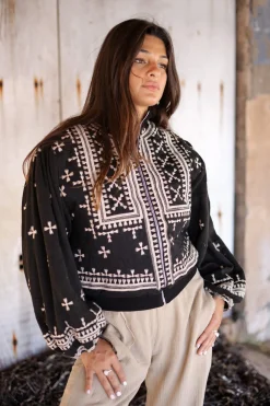 Jacke Sonrisa Schwarz