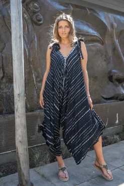 Jumpsuit Alma Tie Dye Schwarz