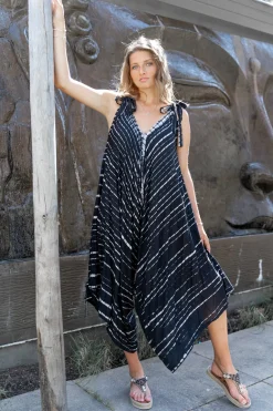 Jumpsuit Alma Tie Dye Schwarz