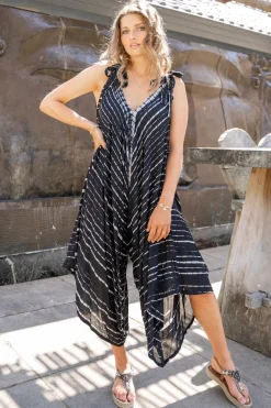 Jumpsuit Alma Tie Dye Schwarz