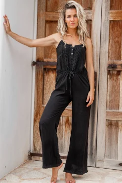 Jumpsuit Pepita Schwarz