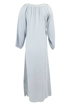 Kaftan Blatt Blassblau