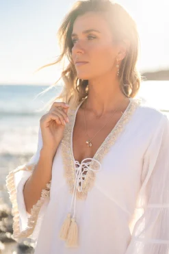 Kaftan Calista Nyx Weiß