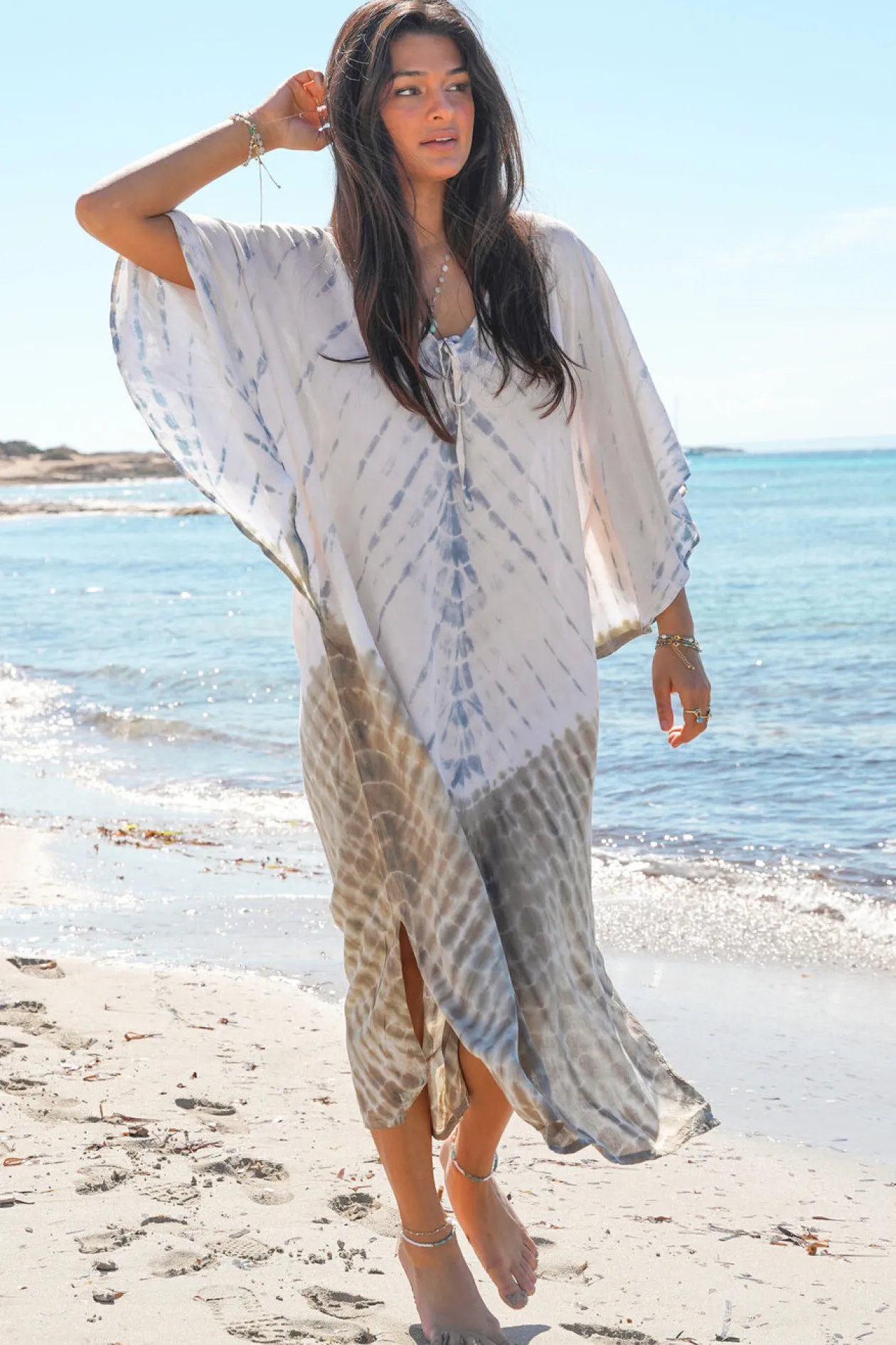 Kaftan Neva Tie Dye Khaki