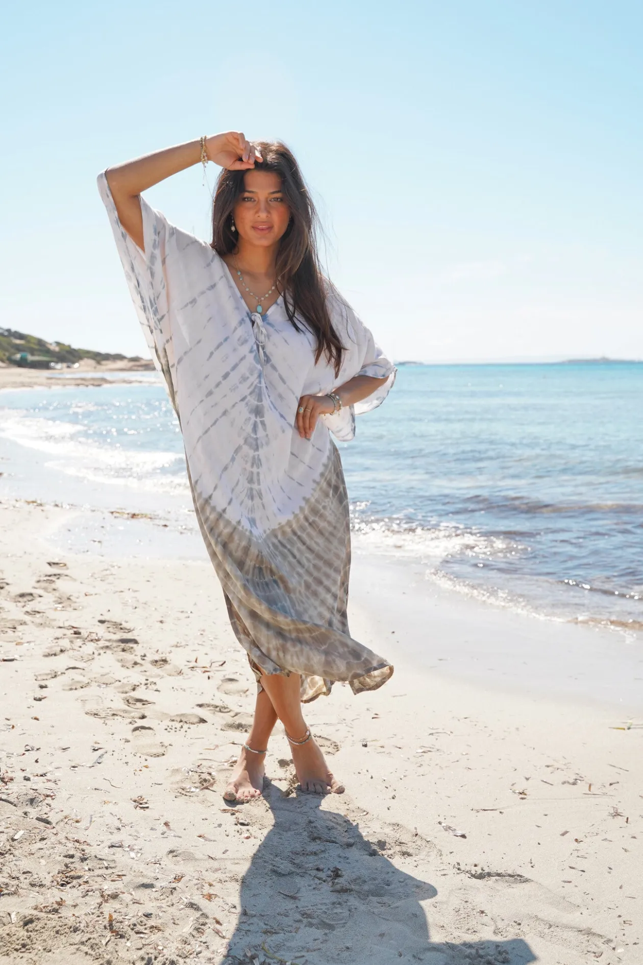 Kaftan Neva Tie Dye Khaki