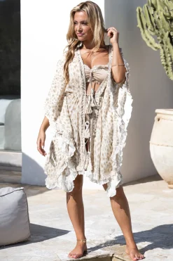 Kimono Ana Solana Leopard Natural