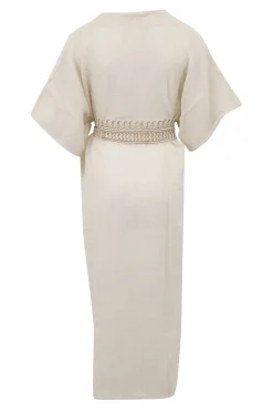 Kimono Deya Einfarbig Elfenbein