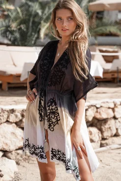 Kimono Flora Schwarz