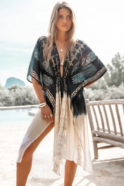 Kimono Griego Schwarz