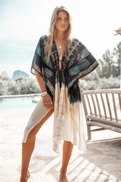 Kimono Griego Schwarz